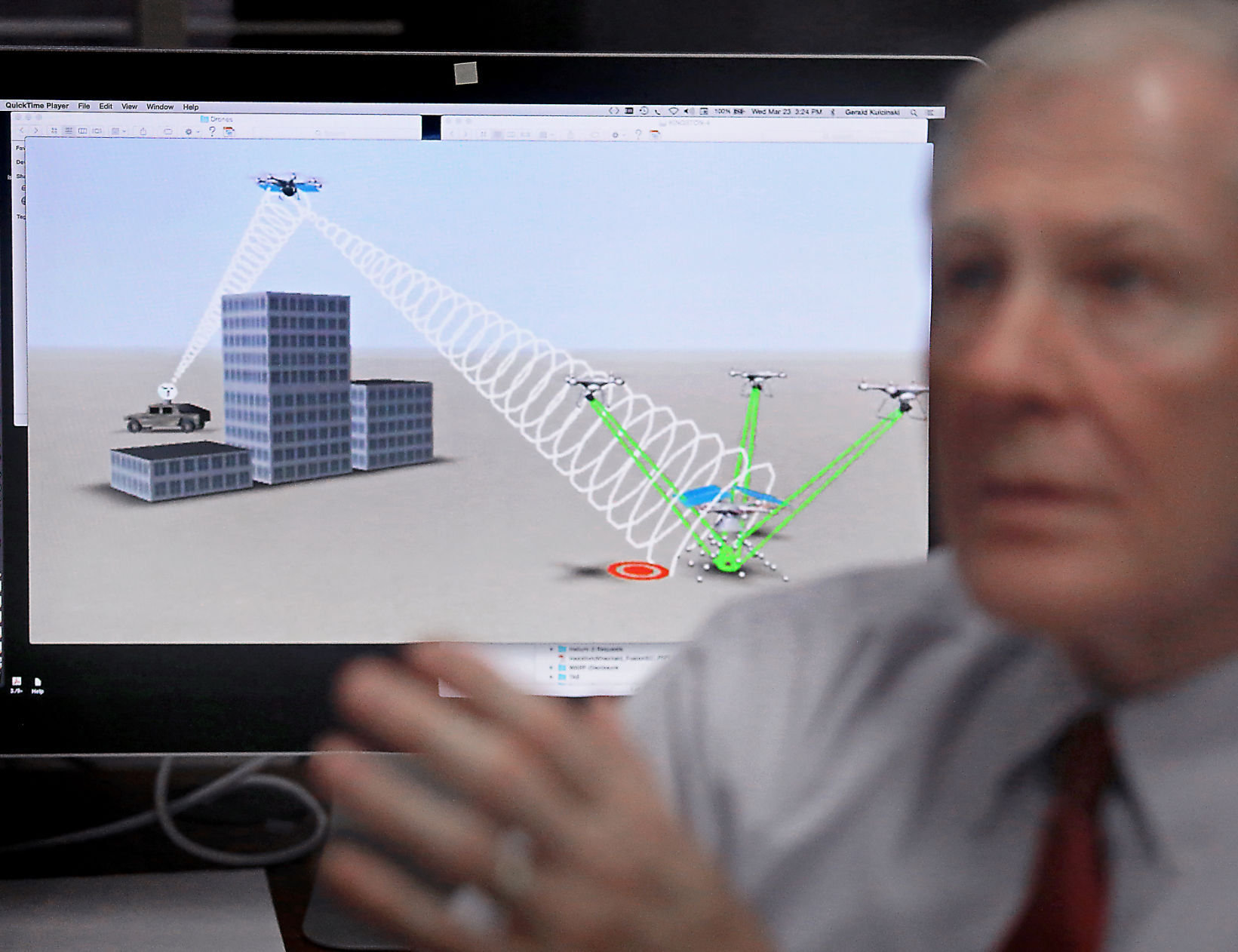 Bomb-sniffing drones
